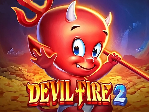 Devil Fire 2 mecânicas de vitória mostrando combinações vencedoras nas 40 linhas de pagamento